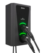 Побутова зарядна станція для електромобілів Octa Energy W229-С22-C1 Wall на 29кВт із 2 портами (Type 2 Type 1)