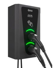 Комерційна зарядна станція для електромобілів Octa Energy SW229-С22-C1 Smart Wall на 29кВт із 2 портами (Type 2 Type 1)