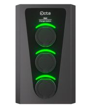 Побутова зарядна станція Octa Energy W322-S-S-S Wall на 22кВт (розетка 1ф + розетка 1ф + розетка 1ф)