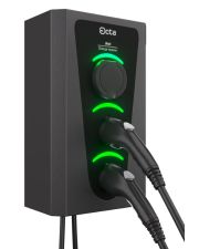 Побутова зарядна станція Octa Energy W322-S-C1-C1 Wall на 22кВт (розетка 1ф + Type 1 + Type 1)