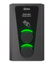 Комерційна зарядна станція Octa Energy SW244-S22-S22 Smart Wall на 44кВт (розетка 3ф + розетка 3ф)