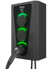 Комерційна зарядна станція Octa Energy SW322-S-S-C2 Smart Wall на 22кВт  (розетка 1ф + розетка 1ф + Type 2)