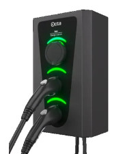 Комерційна зарядна станція Octa Energy SW336-S22-C2-C2 Smart Wall на 36кВт  (розетка 3ф + Type 2 + Type 2)