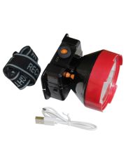 Налобний ліхтар TNSy HL6 5Вт 6500K 3/10год 100/300Лм 3,7В 2A IP53 Black (TNSy5001236)