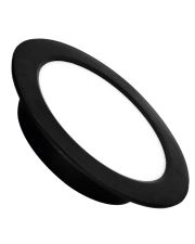 Круглий врізний світильник Eurolamp LED-DLR-12/4(new)(black) 12Вт 4000K
