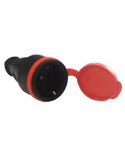 Штепсельное гнездо TNSy RUBBER R/B с крышкой IP44 (TNSy5000915)