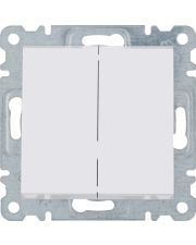 Выключатель 2-кл. 1-тактовый WL0140 Lumina-2, белый, Hager