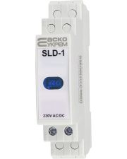 Модульный сигнальный индикатор Аско-Укрем 230В AC/DC SLD-1 синий (A0140030034)