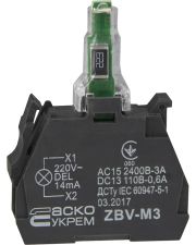 Контактный блок для кнопок TB5 Аско-Укрем ZBV-M3 220В (A0140010219)