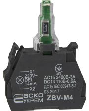 Контактный блок для кнопок TB5 Аско-Укрем ZBV-M4 220В (A0140010220)