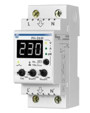 Реле контролю напруги Новатек-Електро РН-263Т White