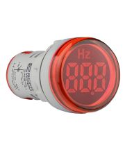 Світлосигнальна арматура з індикатором частоти (5...99Гц) Аско-Укрем U-ADM-Hz ᴓ22мм, кругла, червона (A0190010163)