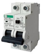 Автомат защитного отключения Promfactor FAP1-AC "C" 32А/0,03A 2P 6кА (FAP01C32030AC)