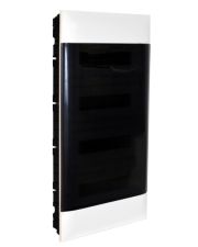 Встроенный пластиковый щиток Legrand Practibox S на 48 модулей (дымчатые двери)