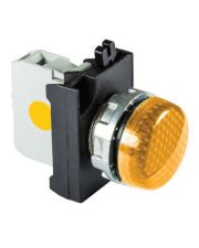 Сигнальная арматура EMAS CM080XS 12-30В AC/DC, металл IP65,  желтая