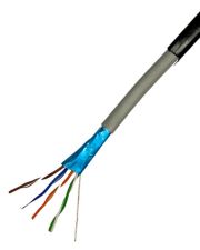 Мережевий кабель вита пара для зовнішніх робіт GEAR CAT.5E FTP-CCA-4Px2x0.51 Outdoor PVC+PE (305 м.)