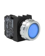 Нажимная кнопка EMAS H102DM (1НО+1НЗ) синяя