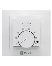 Терморегулятор для теплых полов Castle АС308 белый