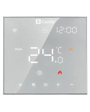 Программируемый терморегулятор для электрического теплого пола Castle AC602H белый