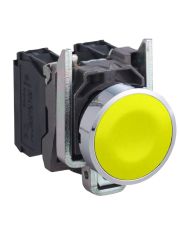 Металлическая кнопка Schneider Electric XB4BA51 Harmony XB4 желтая