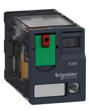 Миниатюрное реле Schneider Electric RXM4AB2P7 4CO 230В с  LED и блокируемой тестовой кнопкой