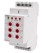 Реле контролю напруги CNC YCV8-10 M265 L1-L2-L3-N АС 127-265В 2СО 8А АС1 250В/DC 24В (Б00045682)