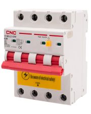 Дифференциальный выключатель CNC YCB9LE-80M C20А 3Р+N 6кА 30мА (Б00044022)