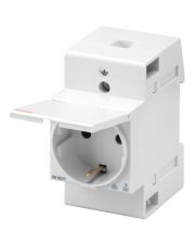 Розетка на DIN-рейку GEWISS 2P+E 250В/16А 2,5M з кришкою (GW96523)