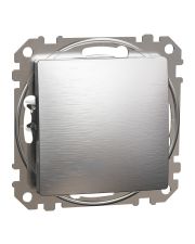 Кнопочный выключатель Schneider Electric Sedna Design & Elements 10A PRO, матовый алюминий SDD170111U
