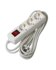 Удлинитель UEC ECO П03В 3 места 2P+PE/5м 3х1мм2 10А/250В с выключателем