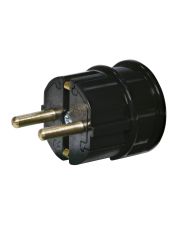 Вилка угловая ETI PPB-90 2Р+РЕ поликарбонат IP20 черная (4481005)
