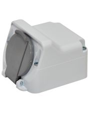 Розетка накладная с крышкой ETI PRE-1 IP44 (4481019)