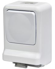 Розетка с лестничным выключателем ETI PRV-3 2Р+РЕ IP 44 10/16A 250В