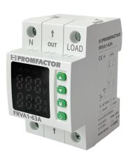 Однофазне реле контролю напруги та струму Promfactor FRVA1-63A