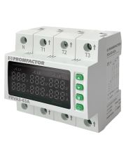 Трифазне реле контролю напруги та струму Promfactor FRVA3-63A