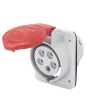 Встроенная силовая розетка GEWISS 10° IEC 309 HP IP44 3P+N+E 32A 400В 6ч (GW62221H)