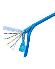 Мережевий кабель GEAR FTP cat.5e CCA (25%) 4 pairs 0.51mm + Al foil + BLUE (305м.)