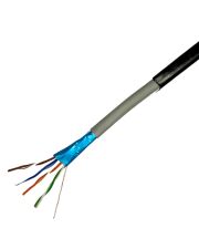 Мережевий кабель GEAR CAT.5E FTP CCA 4Px2x0.51 PVC+PE Outdoor з проволкою (305 м.)