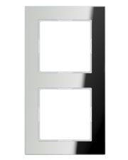 Рамка 2-постовая Jung A creation AC582GLSI серебро