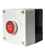 Одноместный пост управления Promfactor FP4-BOX1W2 с металлической кнопкой "O" (Stop)