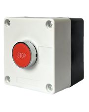 Одноместный пост управления Promfactor FP4-BOX1W4 с металлической кнопкой "STOP"