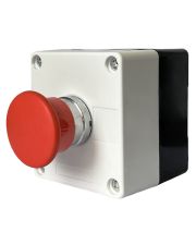 Одноместный пост управления Promfactor FP4-BOX1W5 с металлической кнопкой-грибком "STOP"