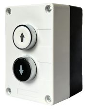 Двухместный пост управления Promfactor FP4-BOX2W89 с металлическими кнопками "Вгору-Вниз"