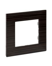 Рамка 1-постовая Legrand Niloe Step темное дерево (864971)