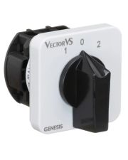 Кулачковый переключатель Vector VS GC 16A 1P схема 201 (1-0-2 с самовозвратом в 0)