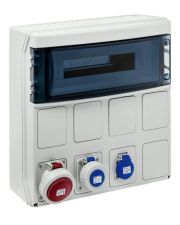 Настінний корпус для силових розеток IDE PCSN18PT/RR 436×418x147мм IP65