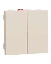 Выключатель Schneider Electric Unica New NU321344 2-клавишный 10А 2м бежевый