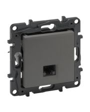 Механизм розетки компьютерной RJ-45 UTP Cat.5e Legrand Niloe Step сталь