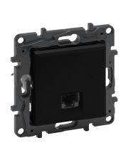 Механизм розетки компьютерной RJ-45 UTP Cat.5e Legrand Niloe Step черный