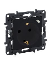 Розетка Legrand Niloe Step 2К+З 16A + USB тип C 1,5A 250В (черный)